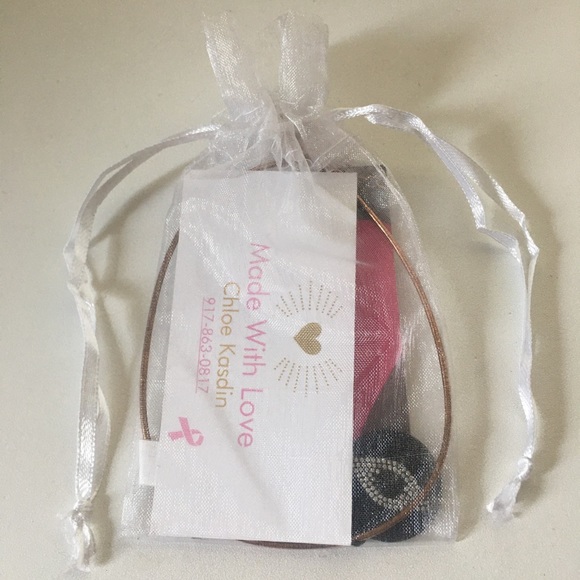 NWT Rose Gold Copper & Crystal Evil Eye Choker - Picture 3 of 3